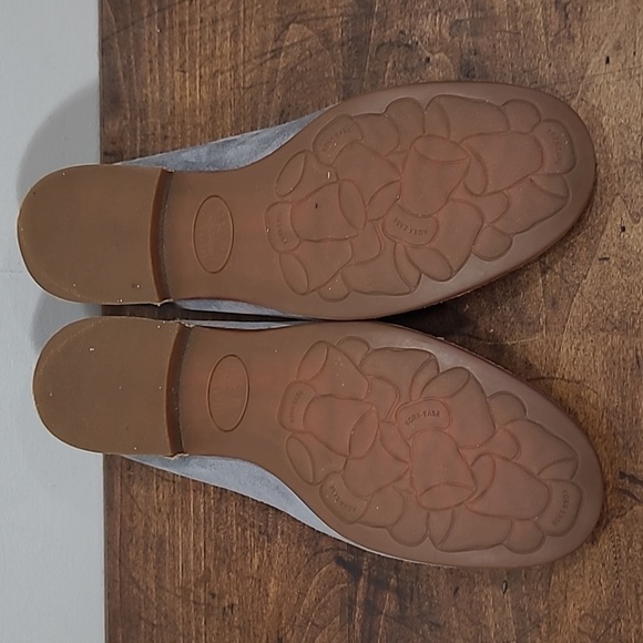 Kork-Ease Gray/Blue Suede Loafers with Tassels - Picture 8 of 10